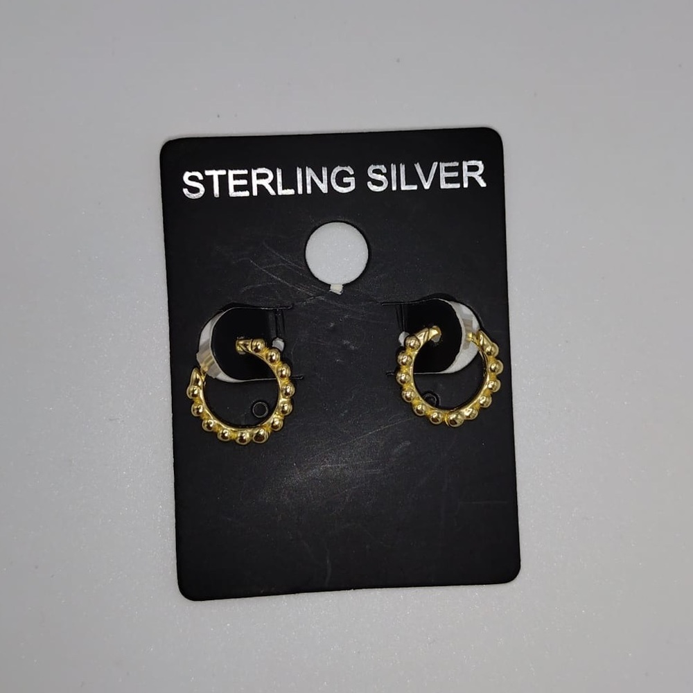 Sterling silver hoops